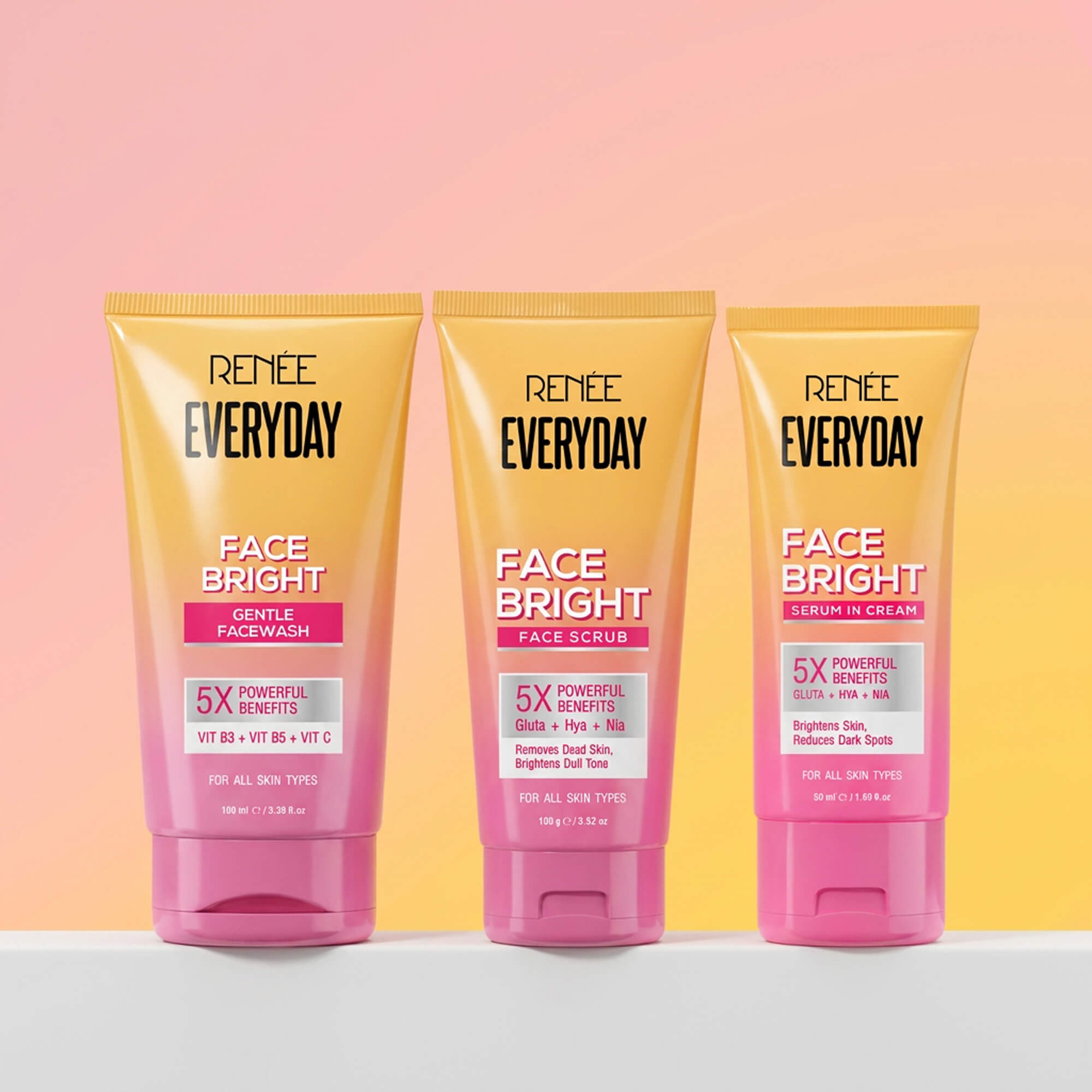 Renee Everyday Face Bright Skincare Combo - Image 1