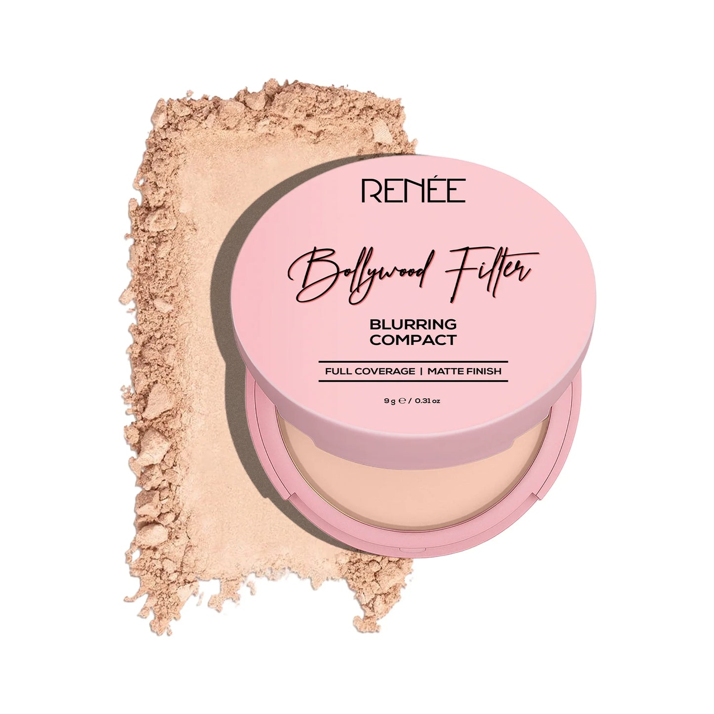 RENEE Bollywood Filter Blurring Matte Finish Compact, 9 g
