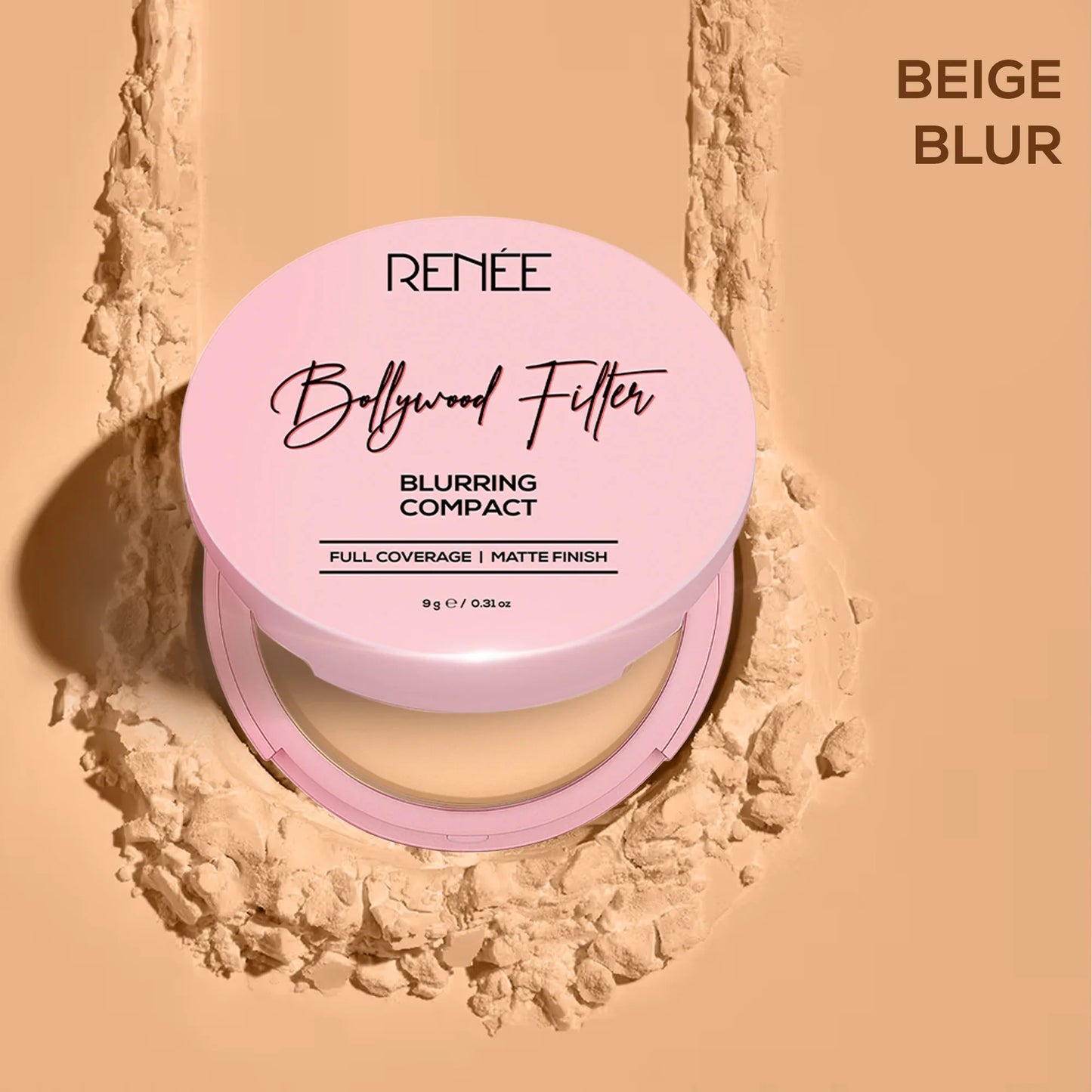 RENEE Bollywood Filter Blurring Matte Finish Compact, 9 g