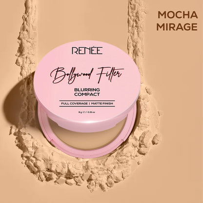 RENEE Bollywood Filter Blurring Matte Finish Compact, 9 g
