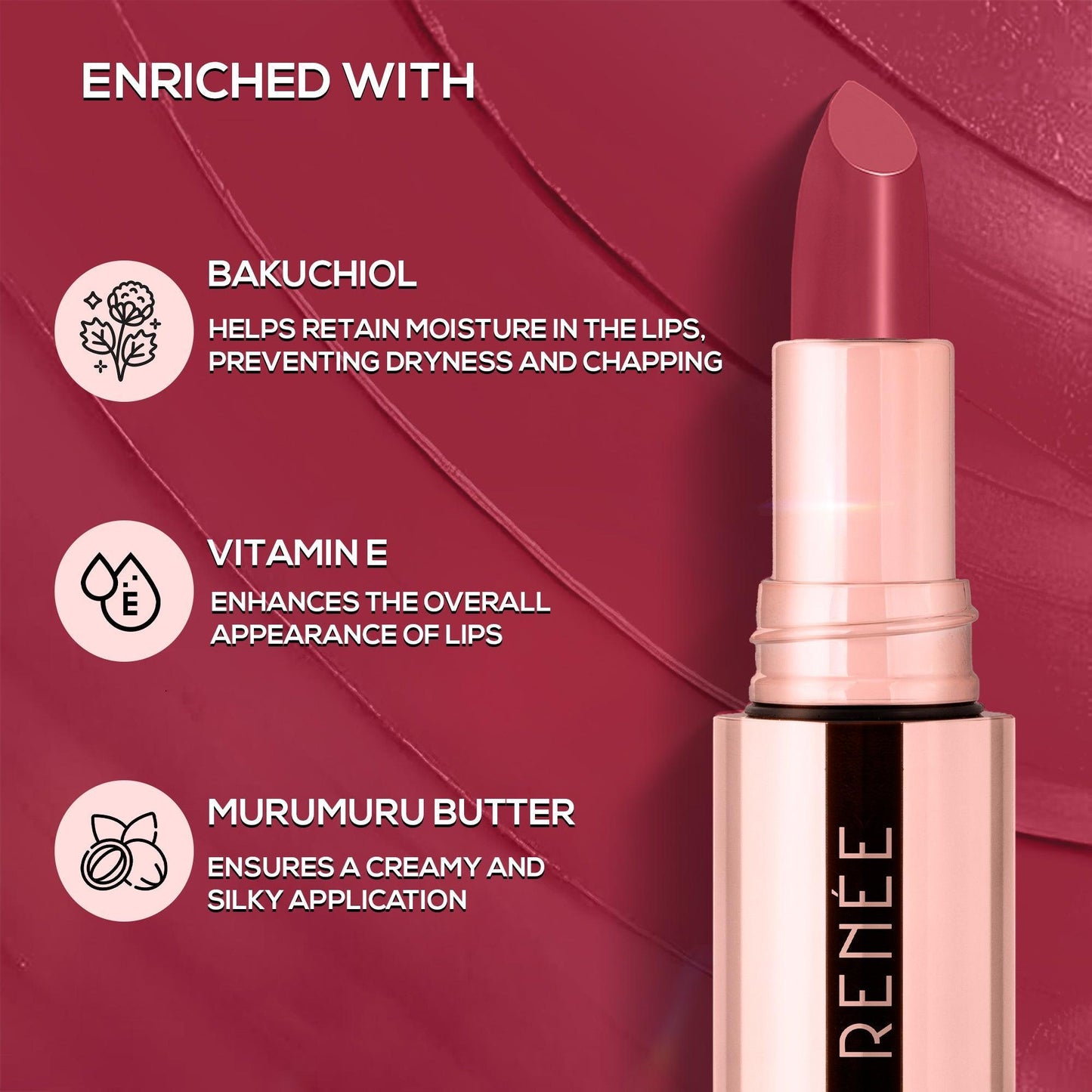 RENEE Everstay Long Stay Matte Lipstick, 4.2 g