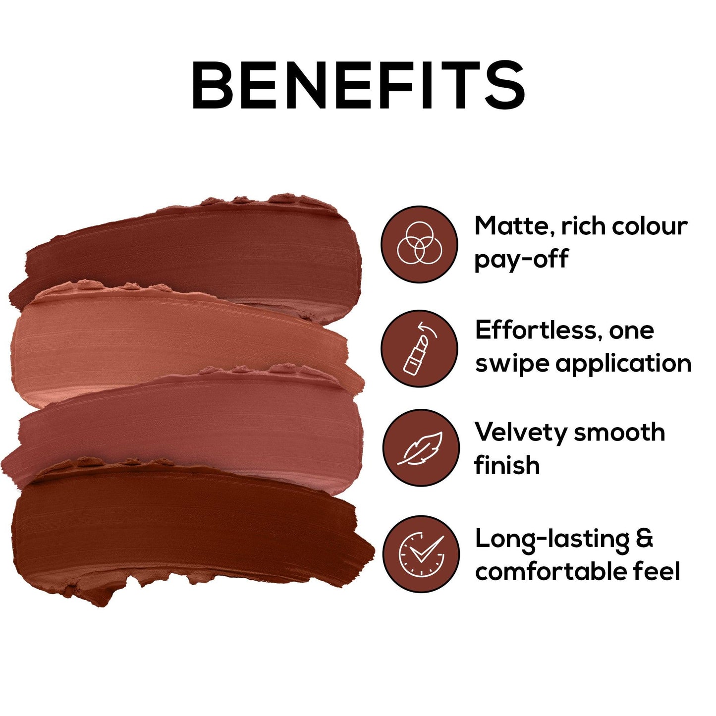 RENEE Very Matte Lipsticks - Long Lasting Weightless Velvety Formula