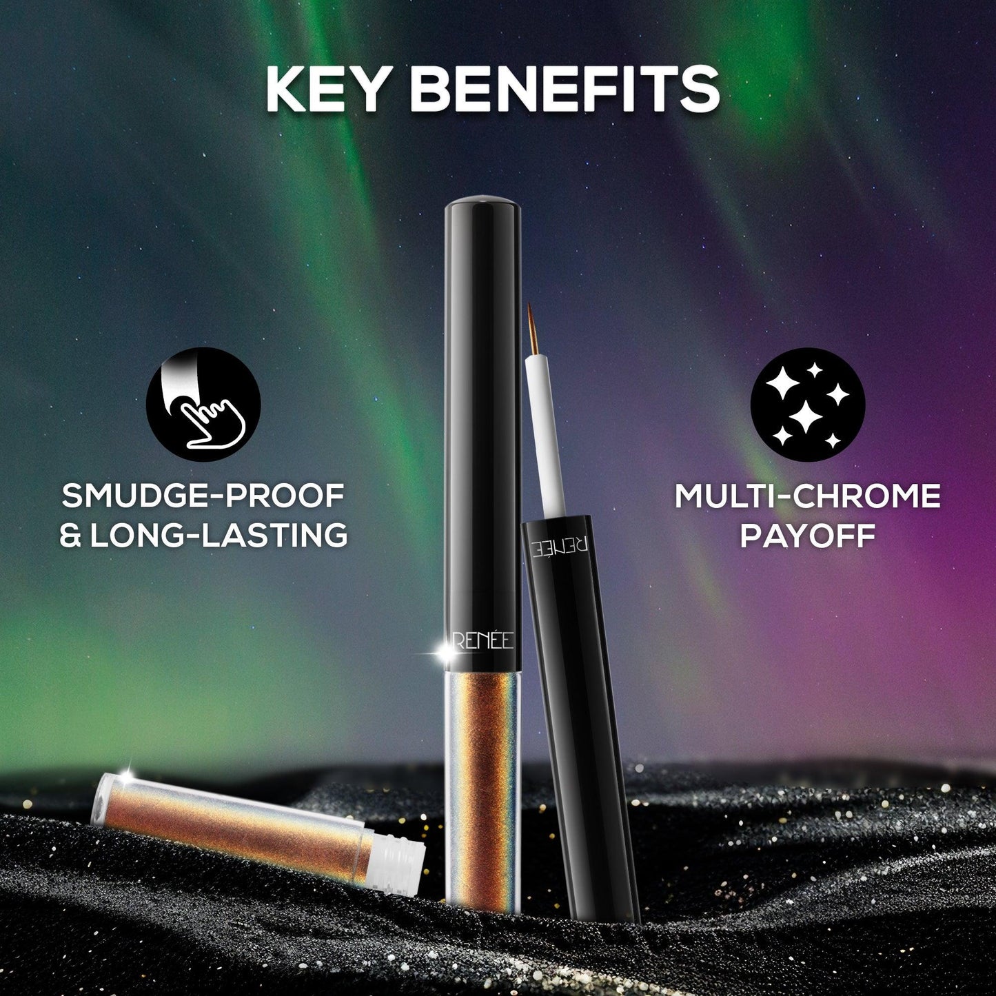 RENEE Holographic Liquid Eyeliner, 1 ml