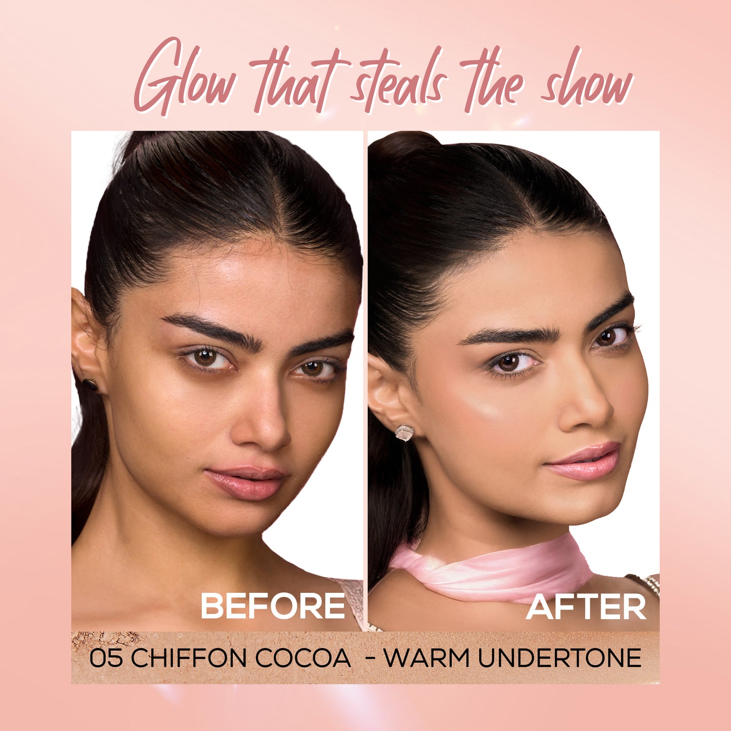 RENEE Lumi Glow Highlighting Compact with 3D Glow For Luminous Skin, 9 g