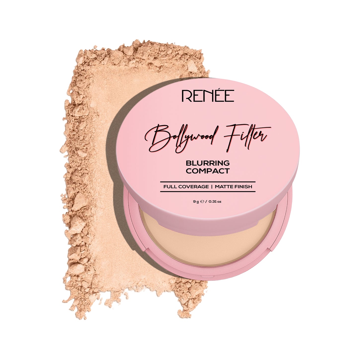 RENEE Bollywood Filter Blurring Matte Finish Compact, 9 g