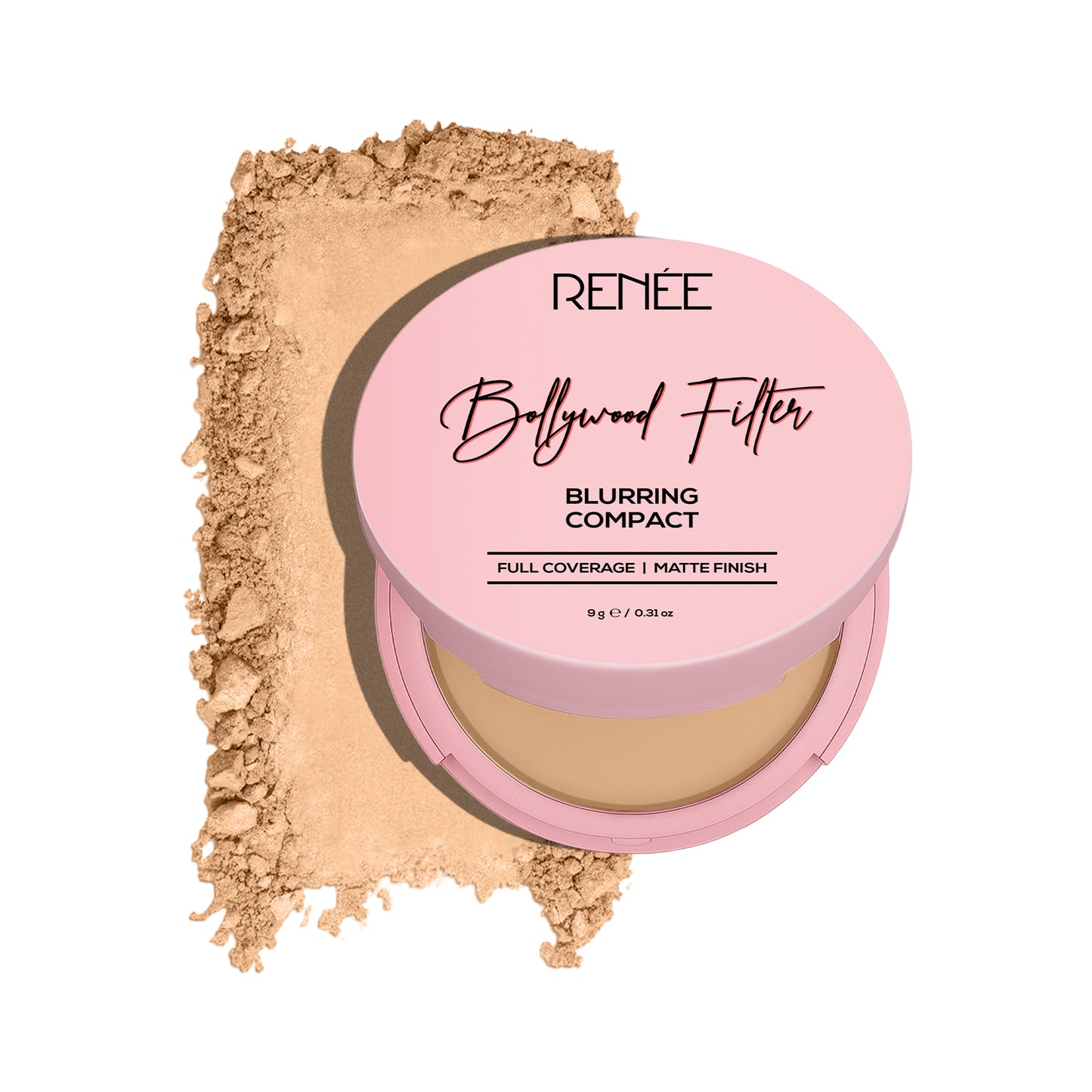 RENEE Bollywood Filter Blurring Matte Finish Compact, 9 g