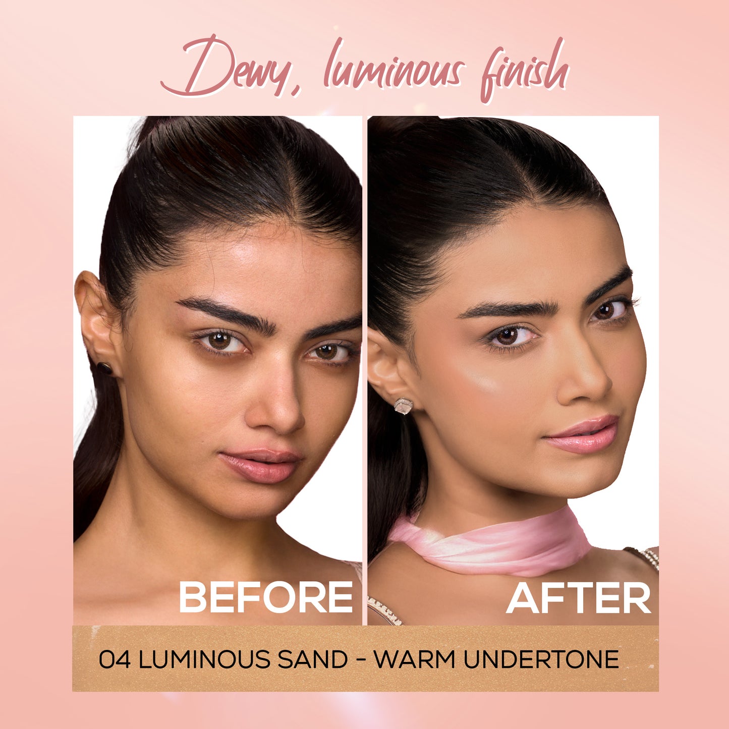 RENEE Lumi Glow Highlighting Liquid Foundation With 3D Glow For Luminous Skin, 30 ml