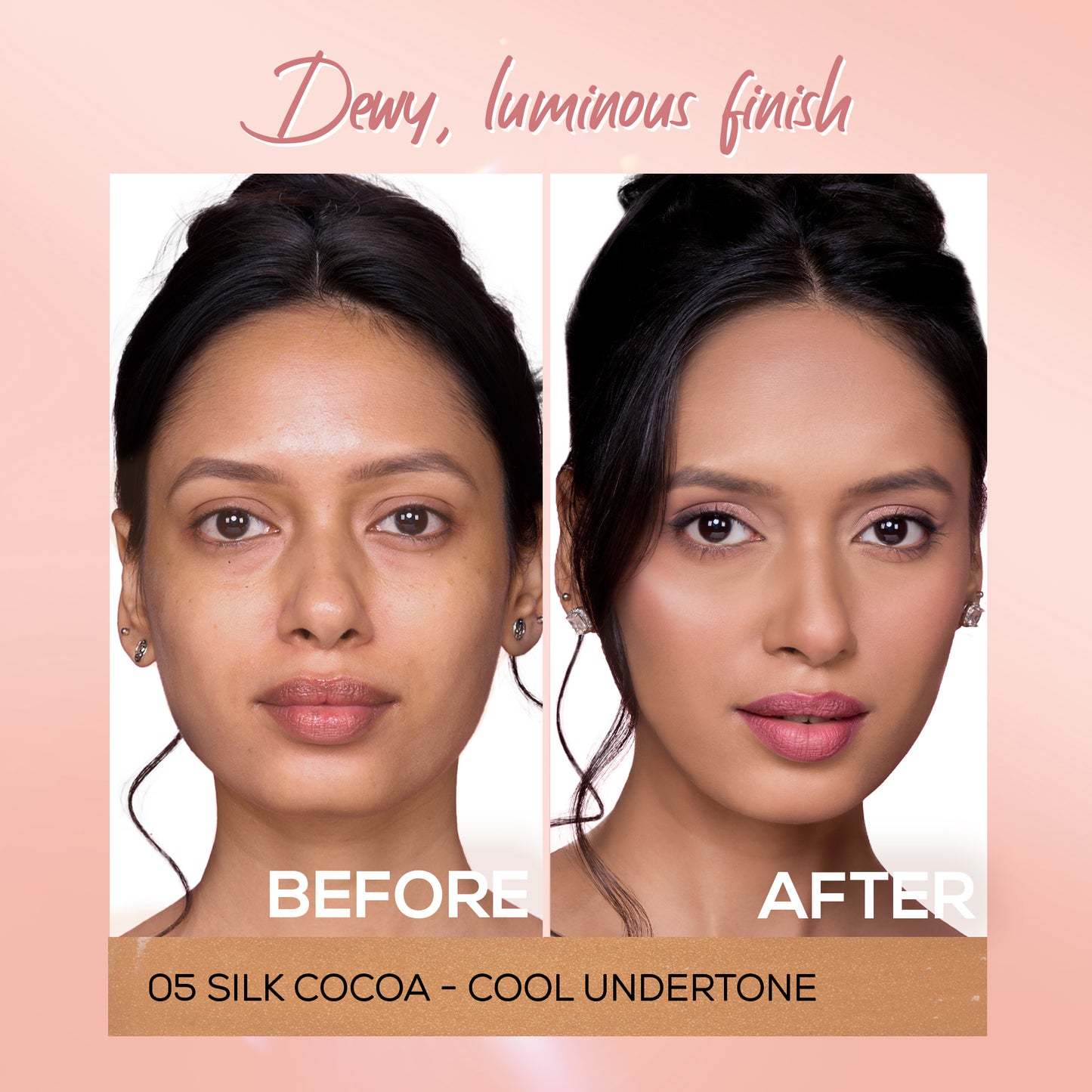 RENEE Lumi Glow Highlighting Liquid Foundation With 3D Glow For Luminous Skin, 30 ml