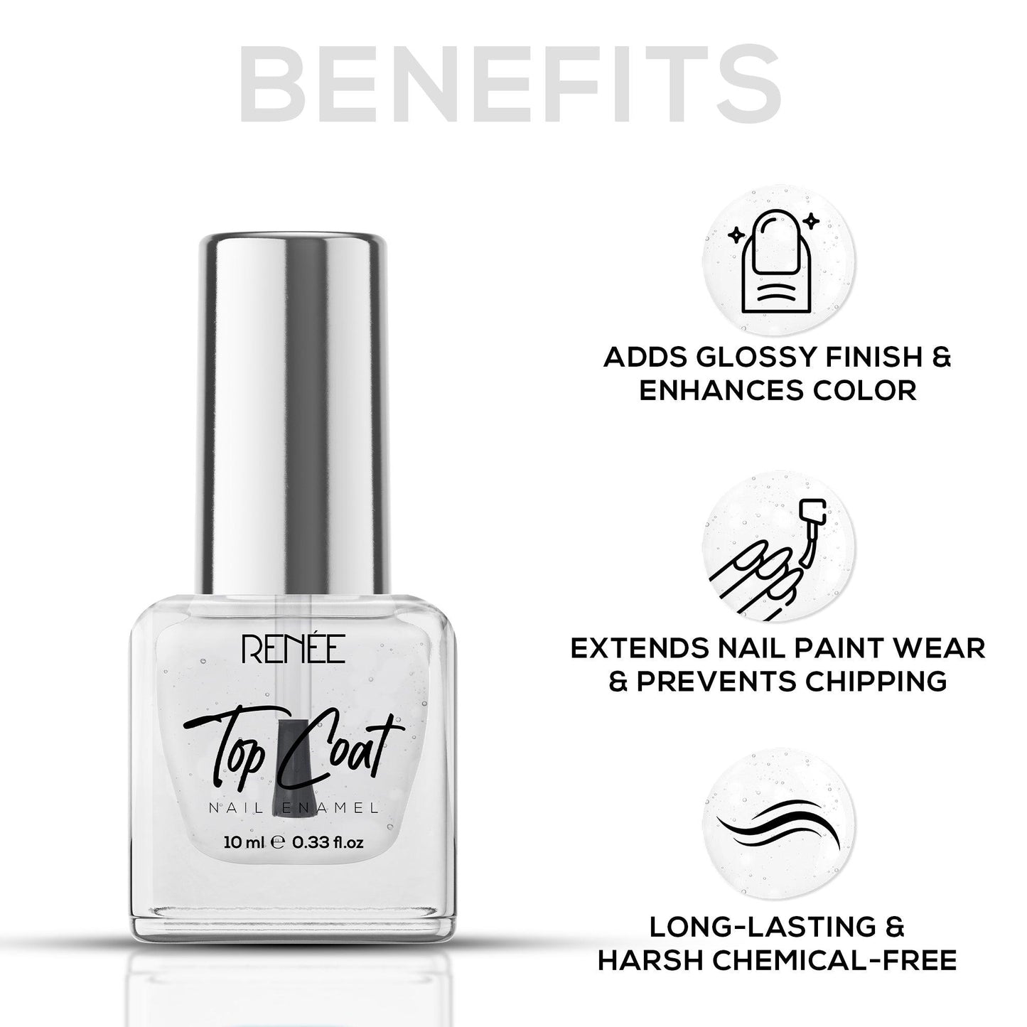 RENEE Top Coat Nail Enamel 10 ml