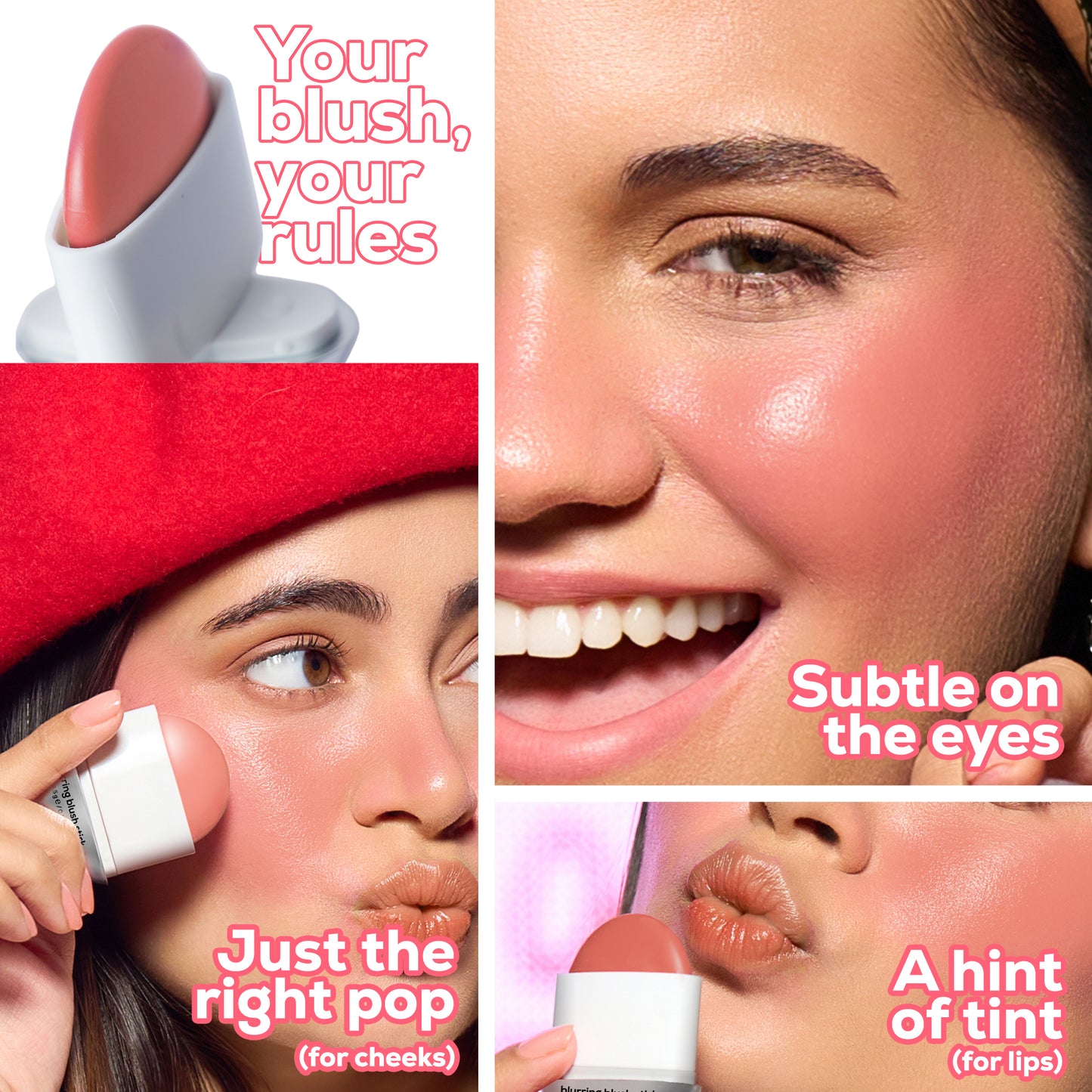 RENEE Blushie Blurring Blush Stick, 6.5 g