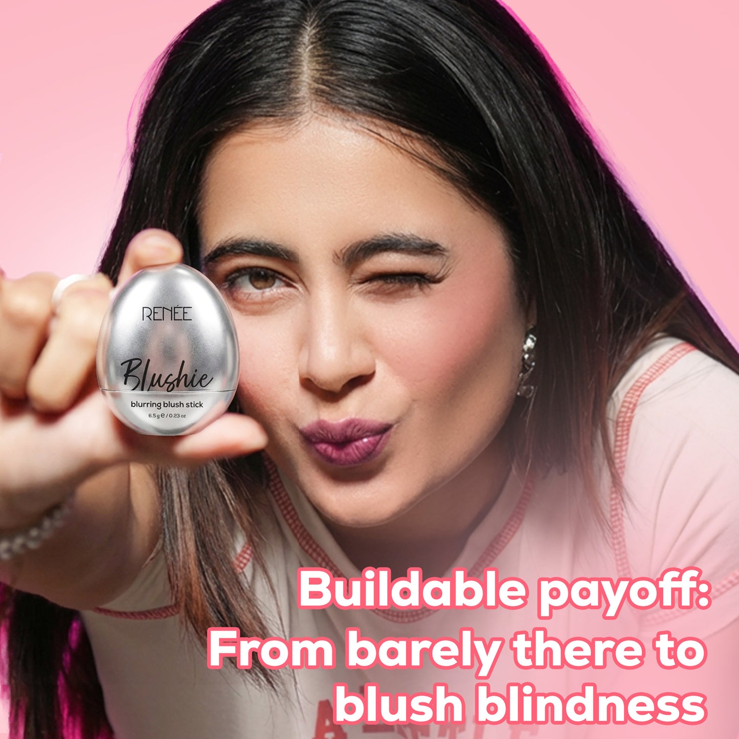 RENEE Blushie Blurring Blush Stick, 6.5 g