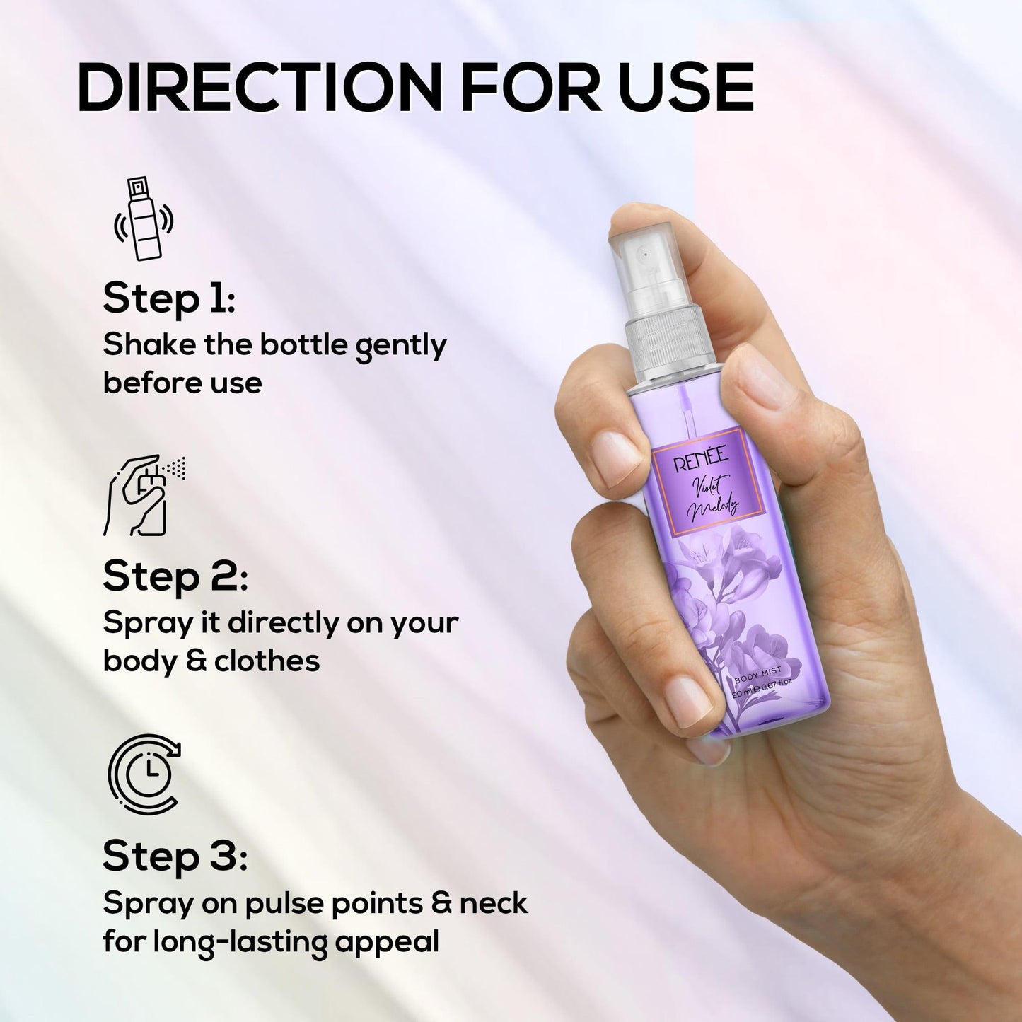 RENEE Body Mist Pack of 4, 20 ml Each