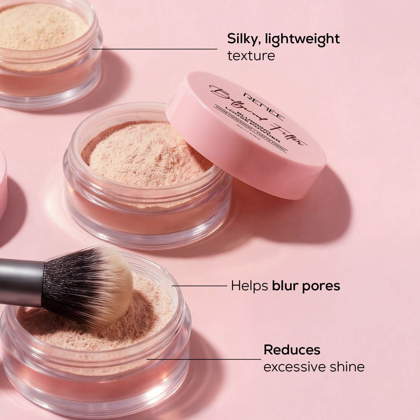 RENEE Bollywood Filter Pore Blurring Loose Powder For Face With Matte Finish