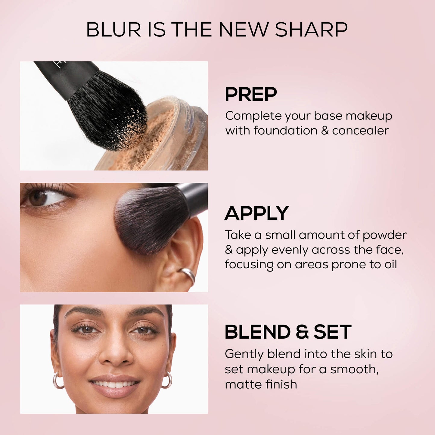 RENEE Bollywood Filter Pore Blurring Loose Powder For Face With Matte Finish