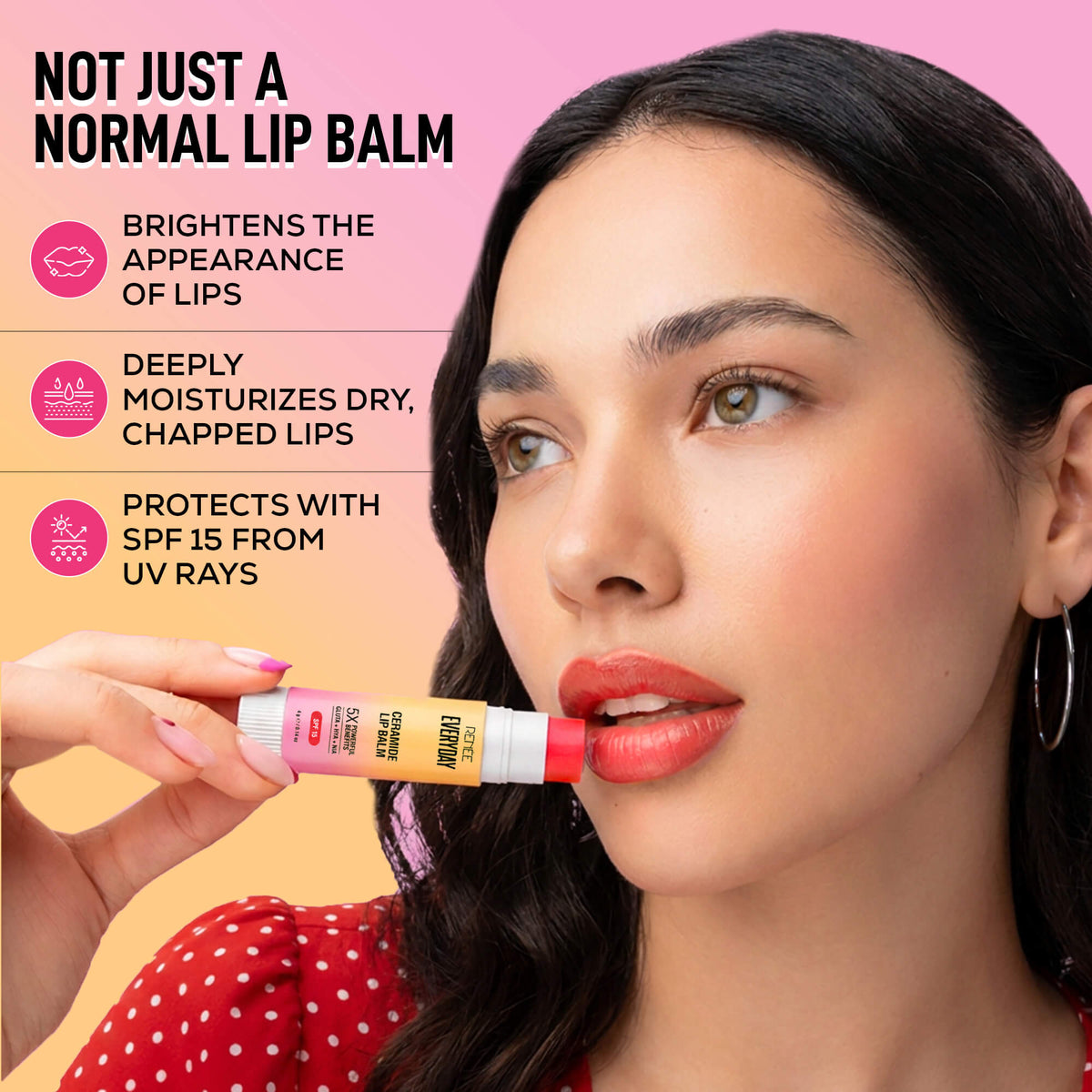 RENEE Everyday Ceramide Moisturizing Lip Balm For Dry Lips With SPF 15