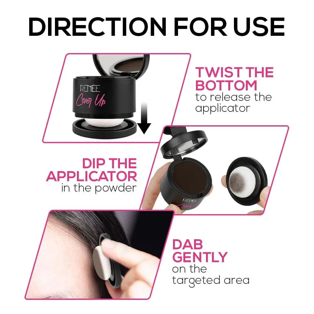 RENEE Midnight Kohl Kajal & Cover Up Hair Powder Combo