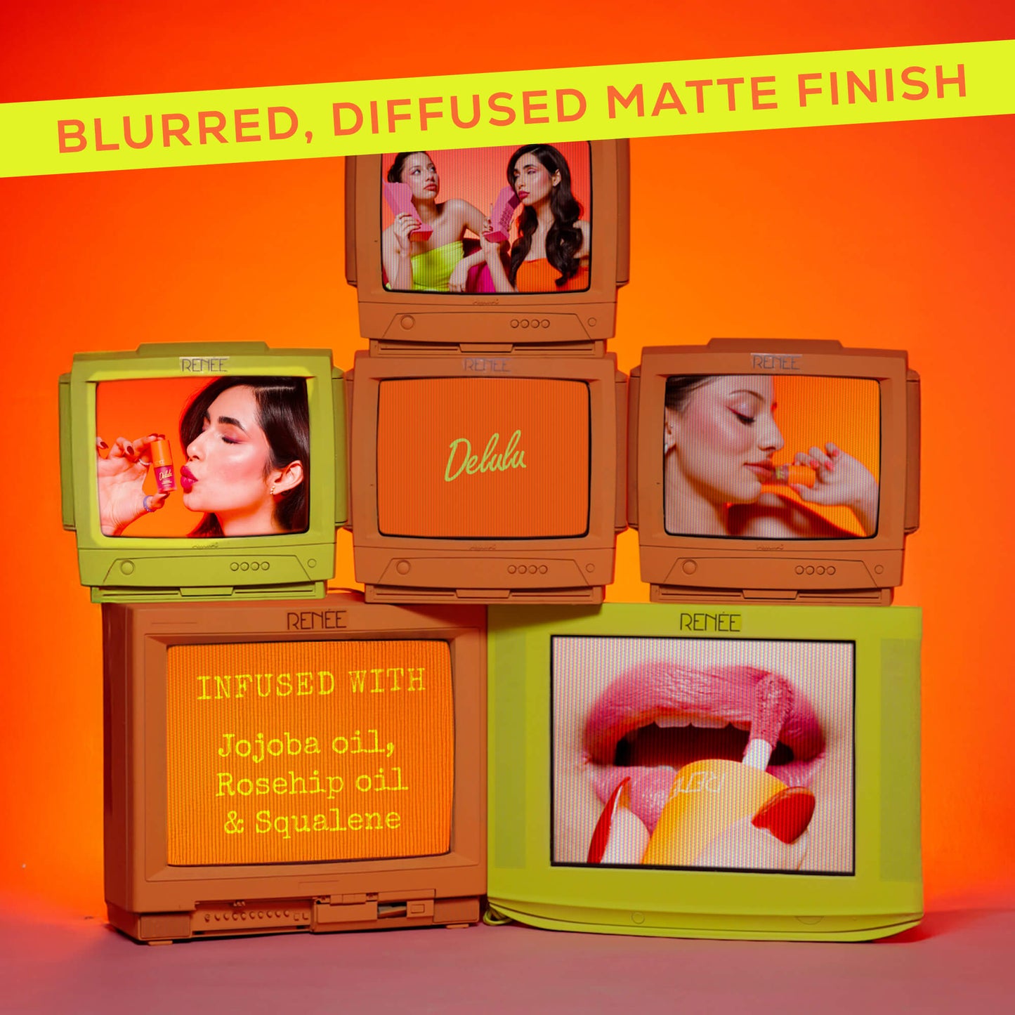 RENEE Delulu Blurring Matte Liquid Lipstick, 4ml