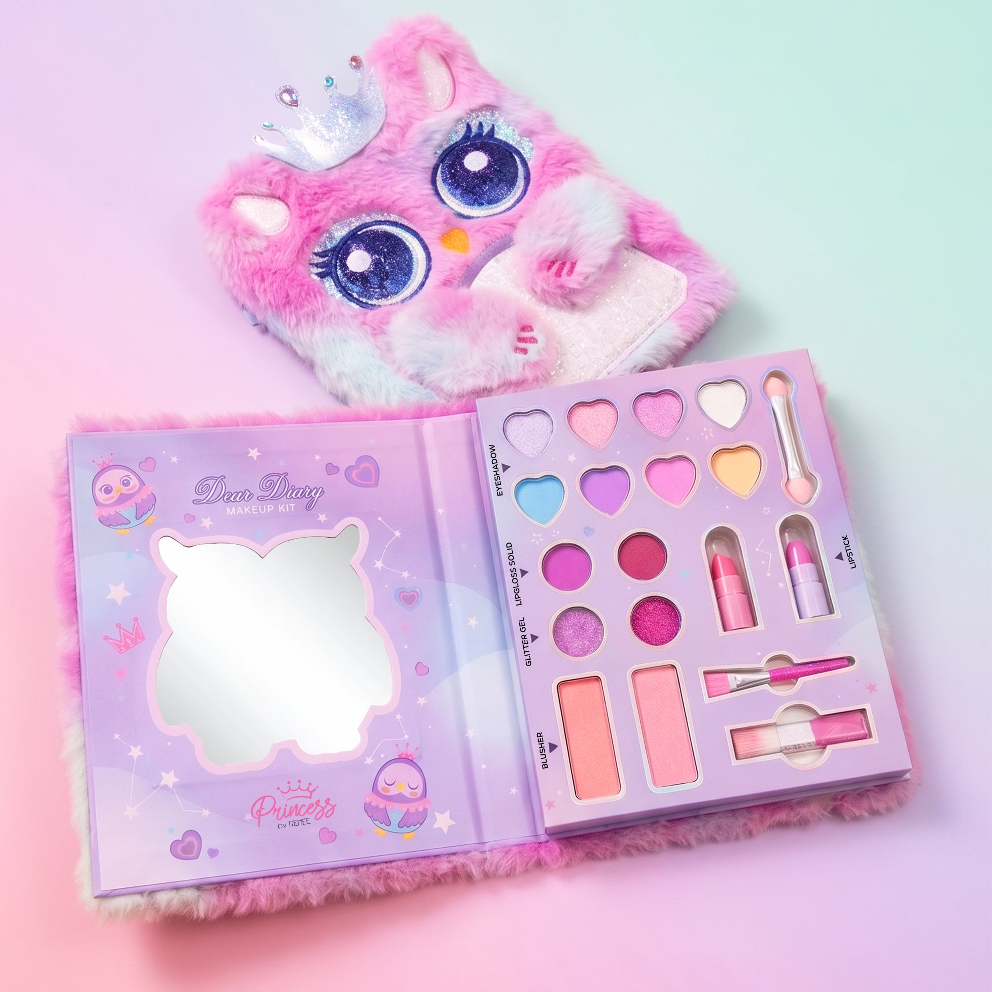 Dear Diary Makeup Kit With Brushes For Kids & Preteens by Princess
