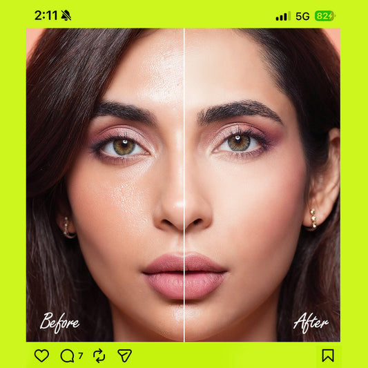RENEE Delulu Blurring Gel Compact With Matte Finish, Controls Excess Oil & Reduces Shine