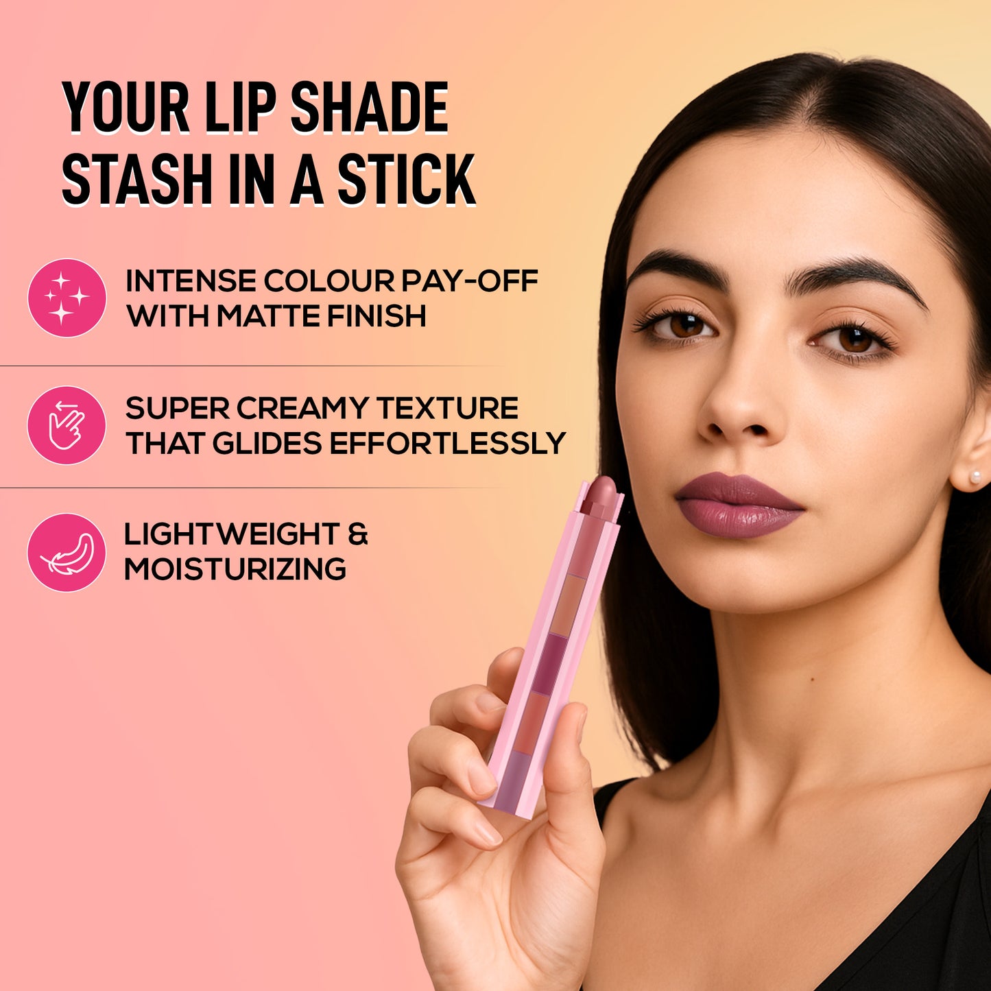 RENEE Everyday Fab 5 5-in-1 Matte Lipstick