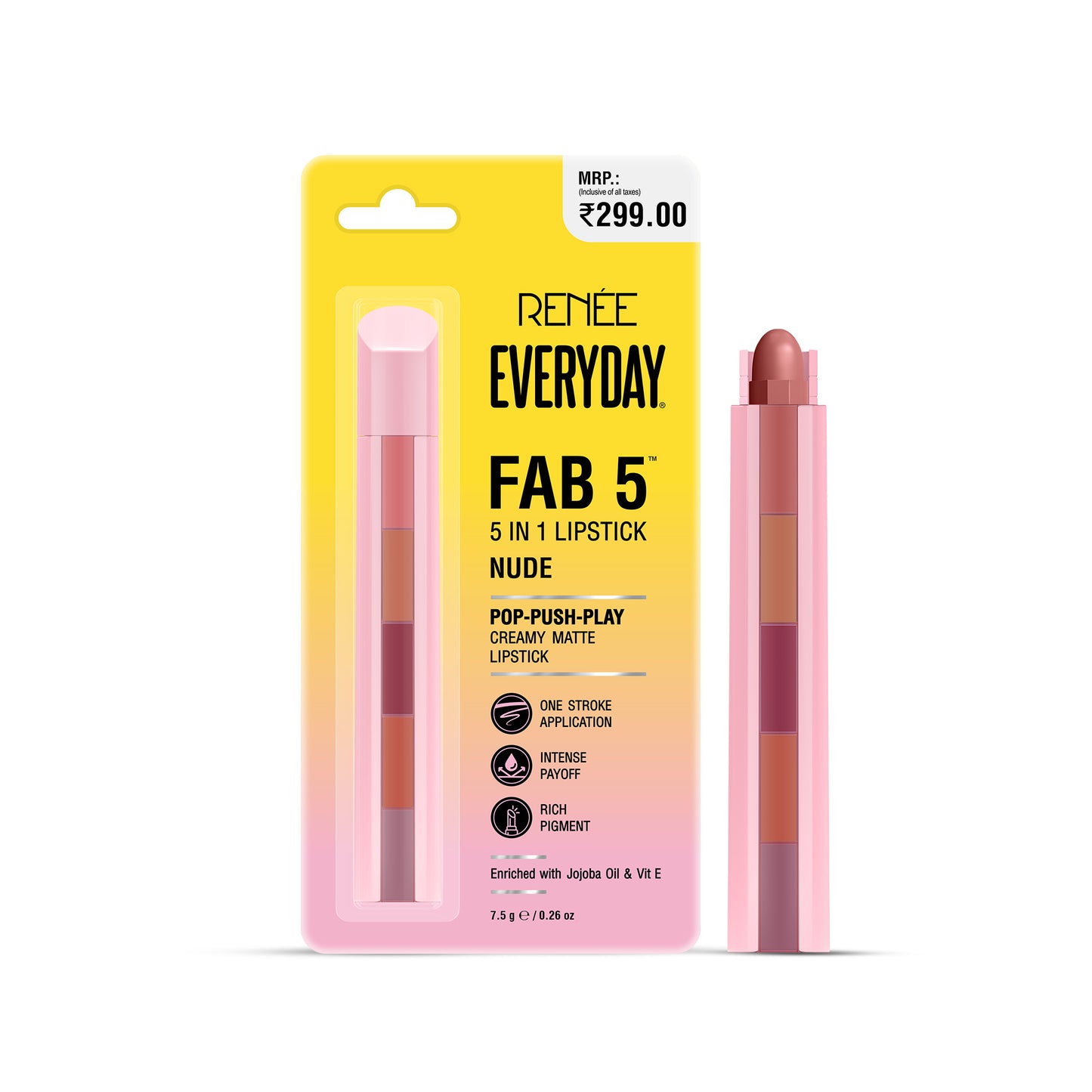 RENEE Everyday Fab 5 5-in-1 Matte Lipstick