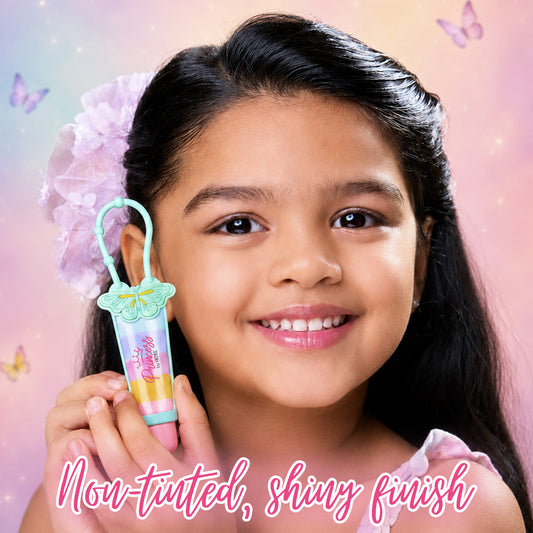 Five Layer Shiny Lip Gloss With Keychain For Kids & Preteens by Princess by RENEE