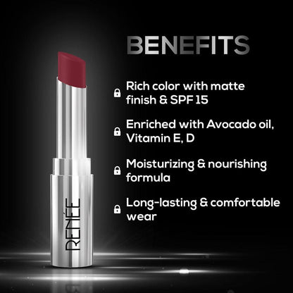 RENEE Matte Lock Lipstick, 3.5g
