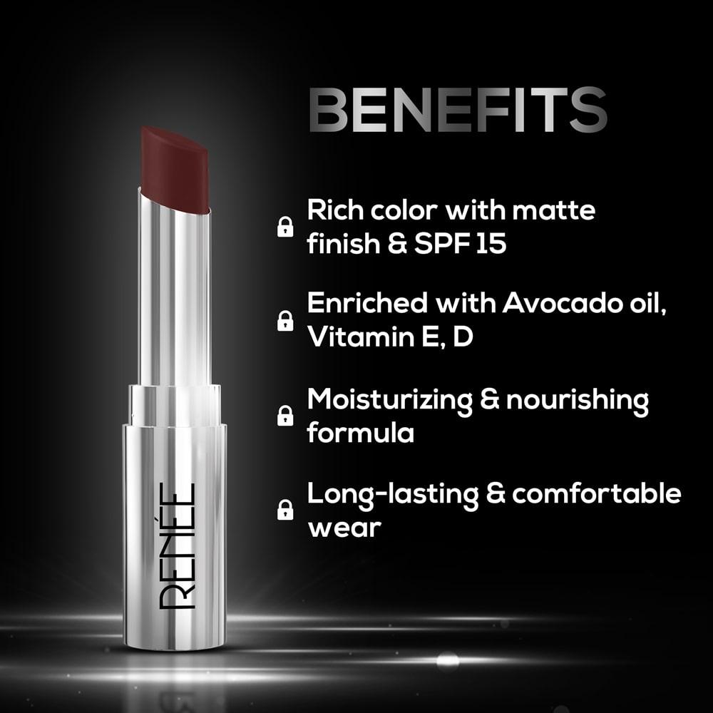RENEE Matte Lock Lipstick, 3.5g