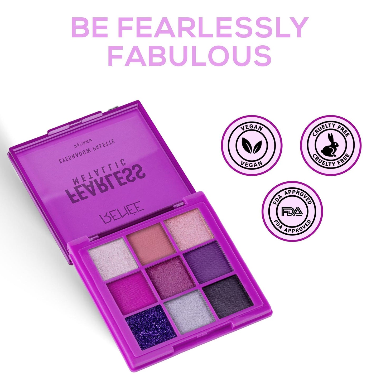 RENEE Fearless Eyeshadow Palette, 12 g