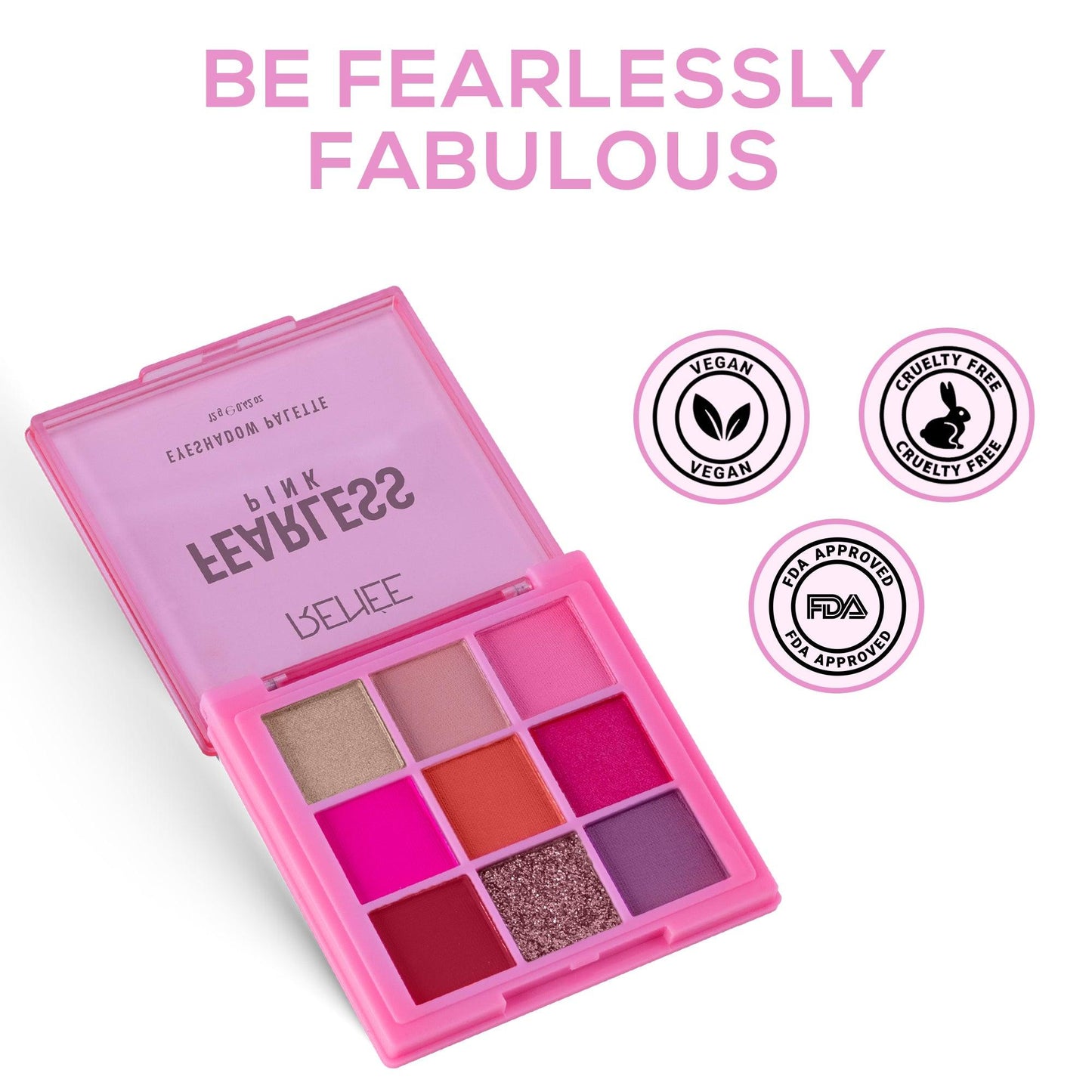 RENEE Fearless Eyeshadow Palette, 12 g