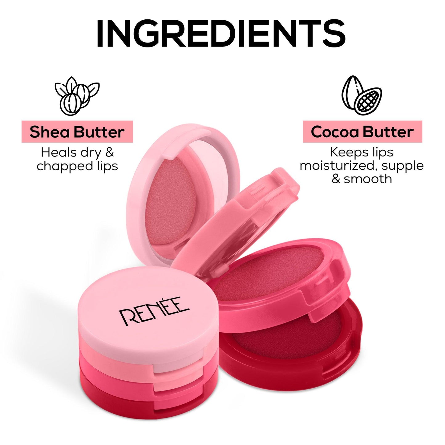 RENEE Glam Stack 3-In-1 Lip & Cheek Tint 4.5g
