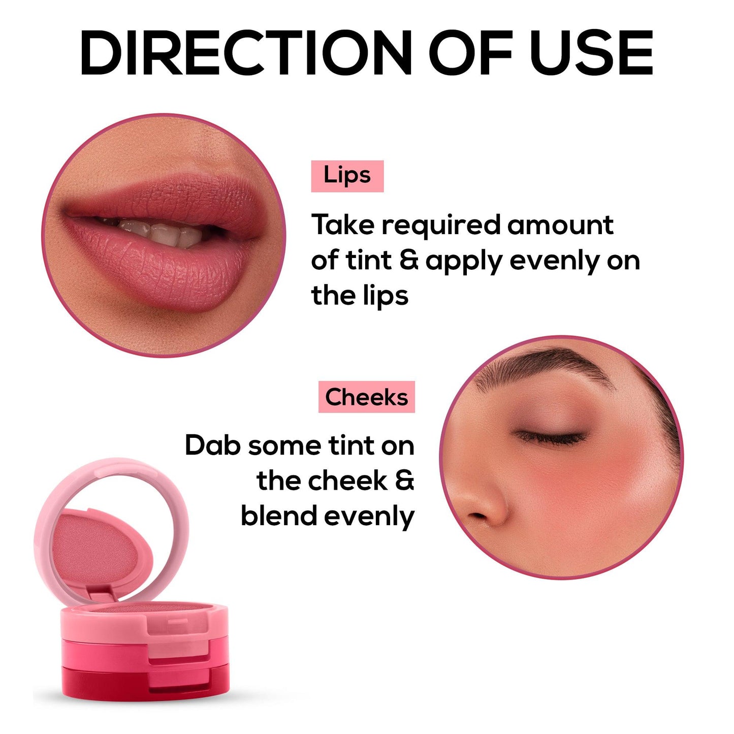 RENEE Glam Stack 3-In-1 Lip & Cheek Tint 4.5g