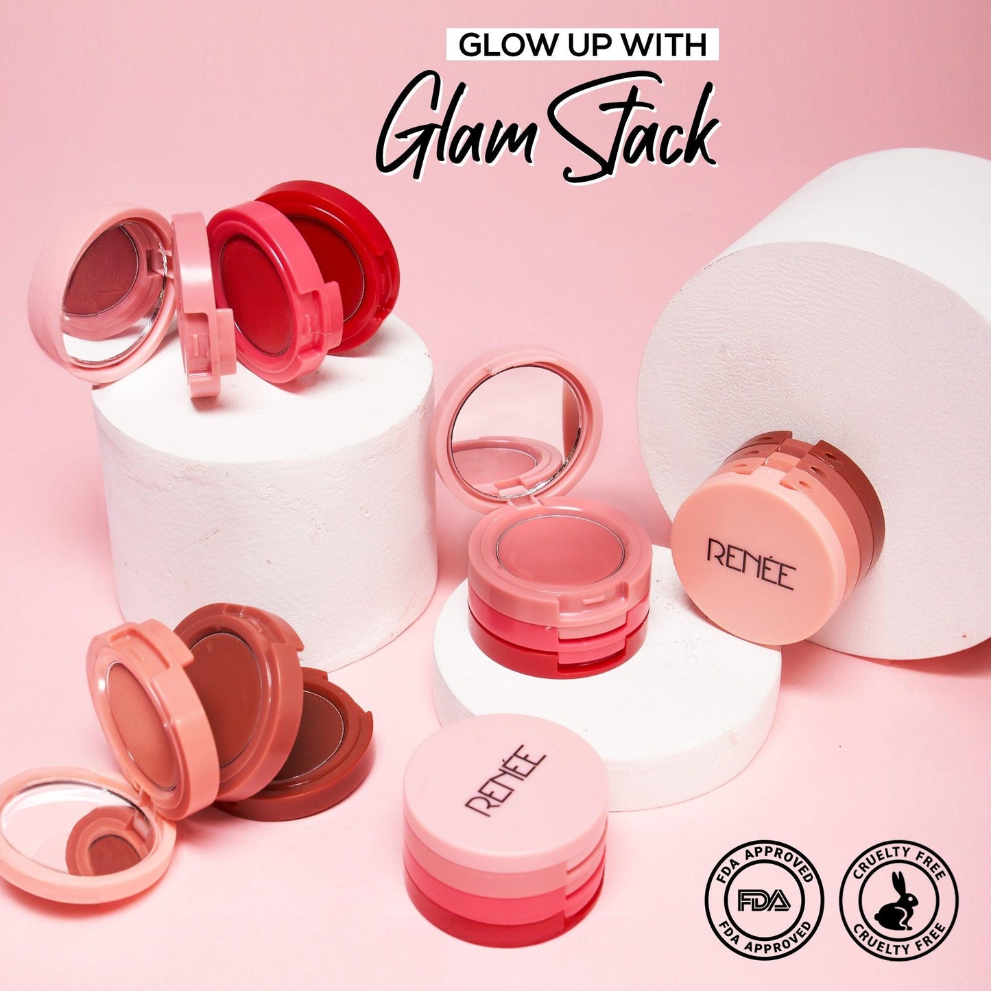 RENEE Glam Stack 3-In-1 Lip & Cheek Tint 4.5g