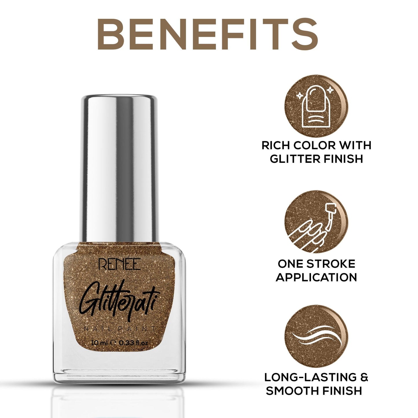 RENEE Glitterati Nail Paint 10ml