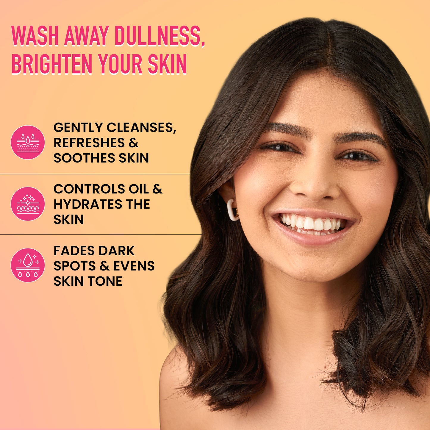 Go Bright 3-in-1 Skincare Set – Facewash, Scrub Soap & Face Cream for Glowing, Even-Toned & Tan-Free Skin