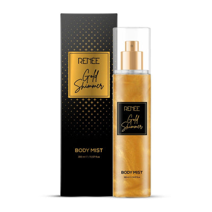 RENEE Gold Shimmer Body Mist, 150 Ml