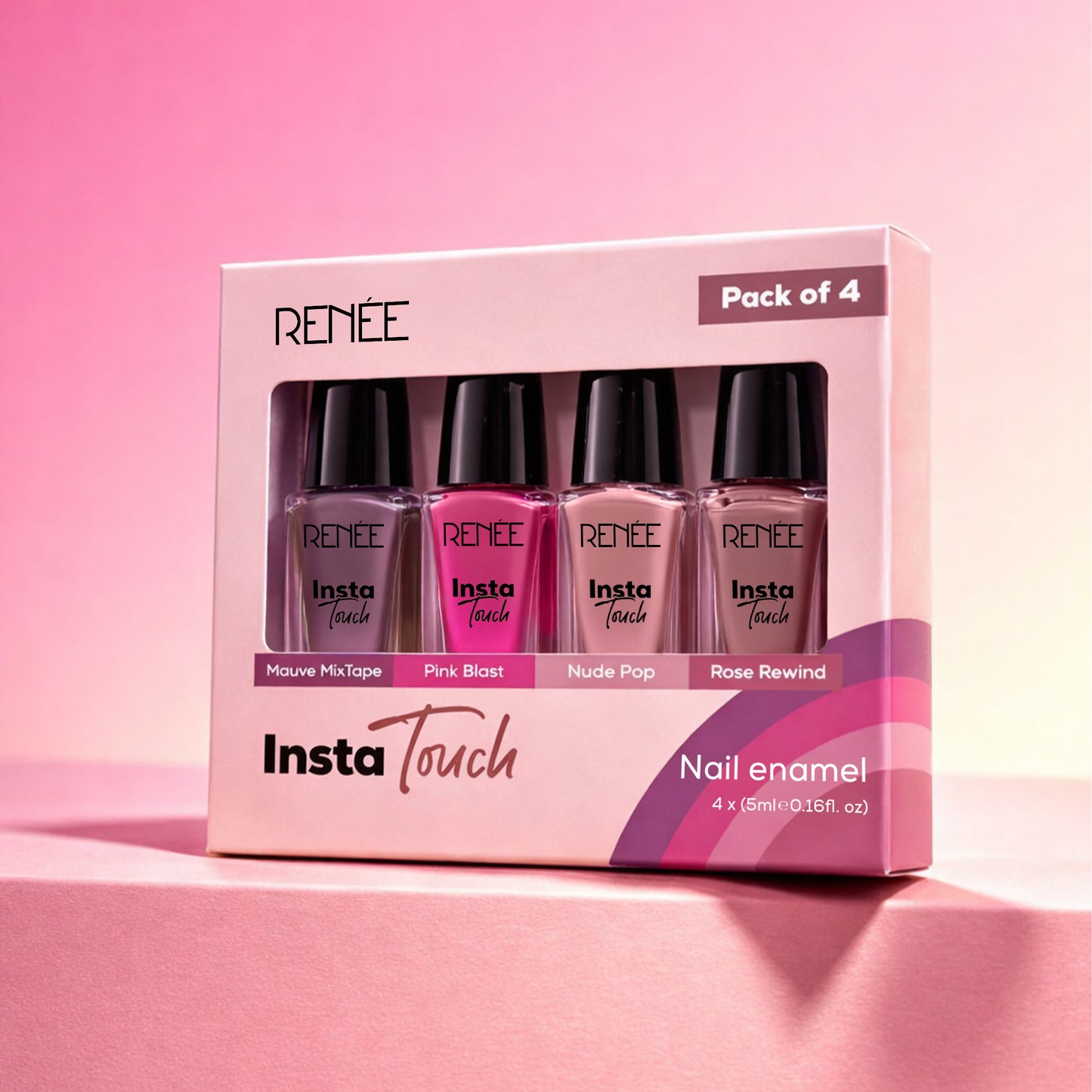 RENEE Insta Touch Nail Paints - Set of 4