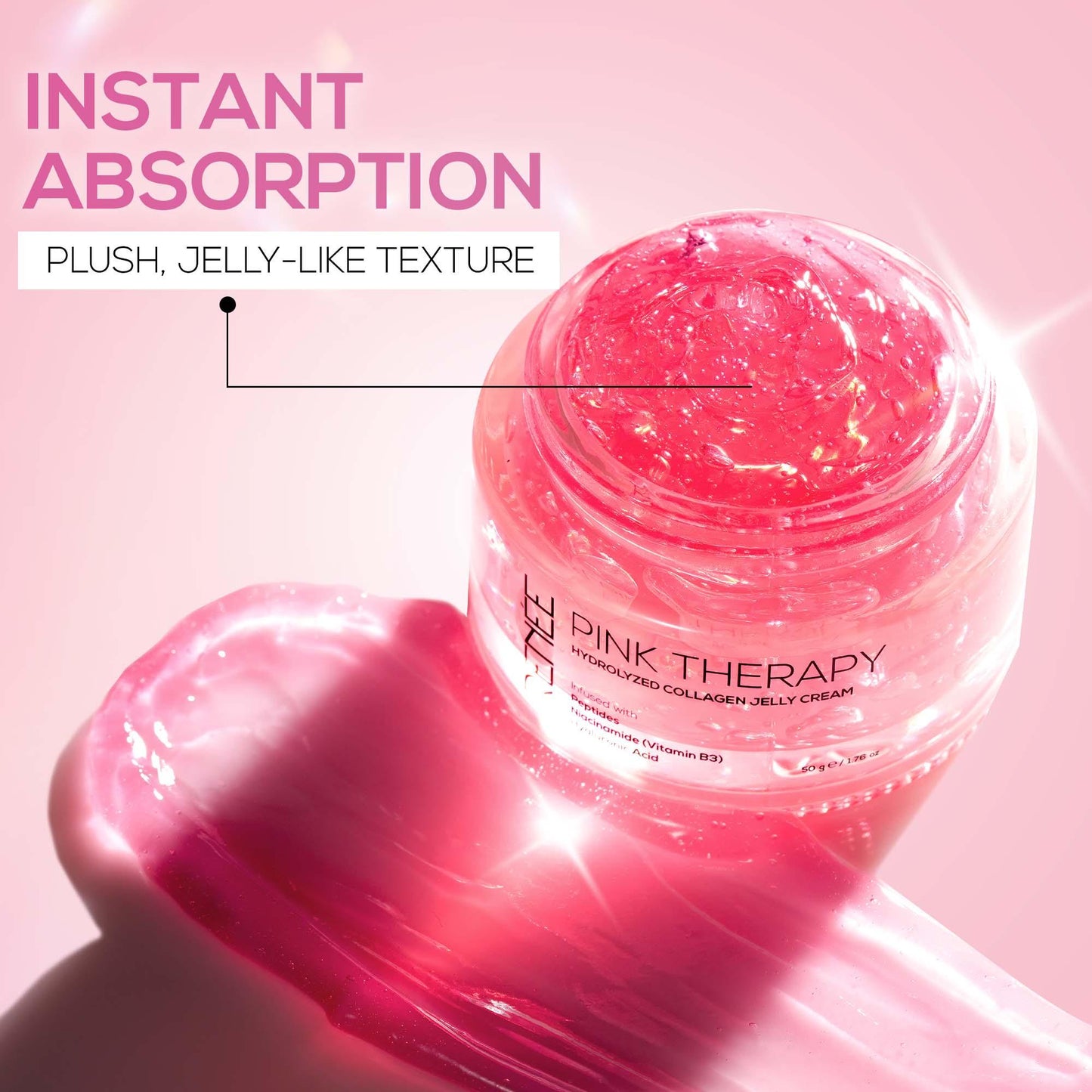 RENEE Pink Therapy Hydrolyzed Collagen Jelly Cream For Anti-Aging & Hydrated Skin