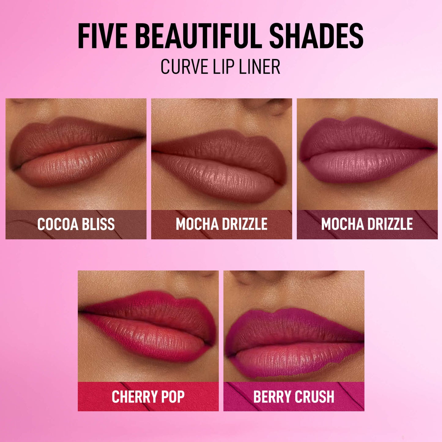 RENEE Curve Matte Lip Liner & Juicy Fix Tinted Lip Balm Set
