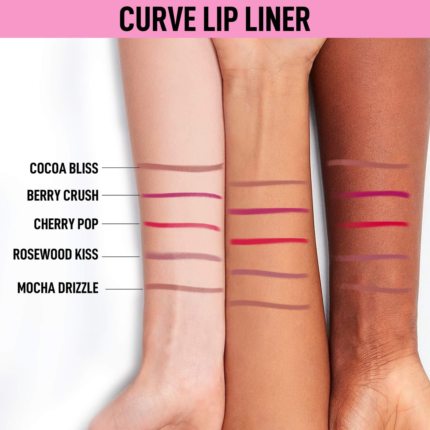 RENEE Curve Matte Lip Liner & Juicy Fix Tinted Lip Balm Set