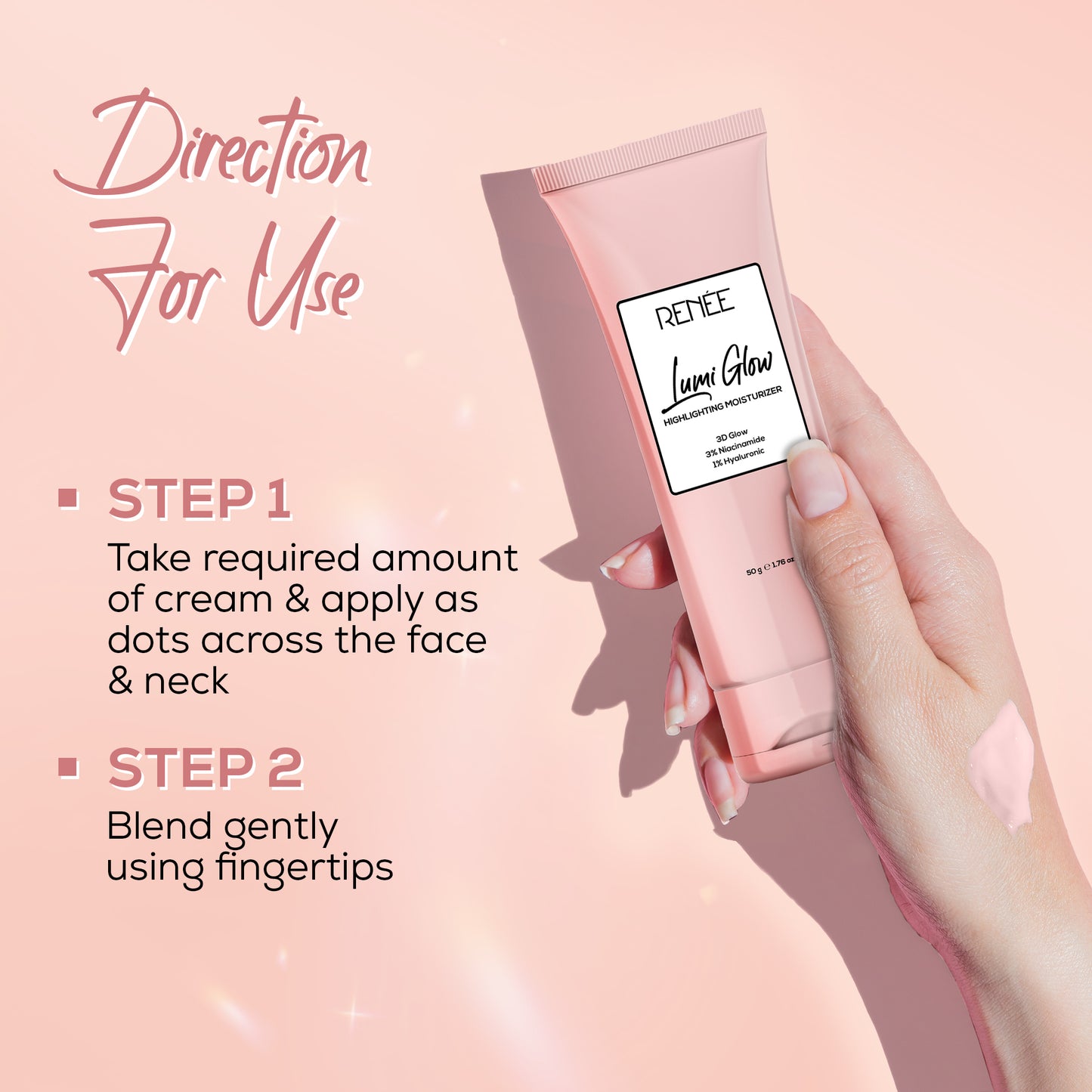 RENEE Lumi Glow Highlighting Moisturizer Cream, 50g