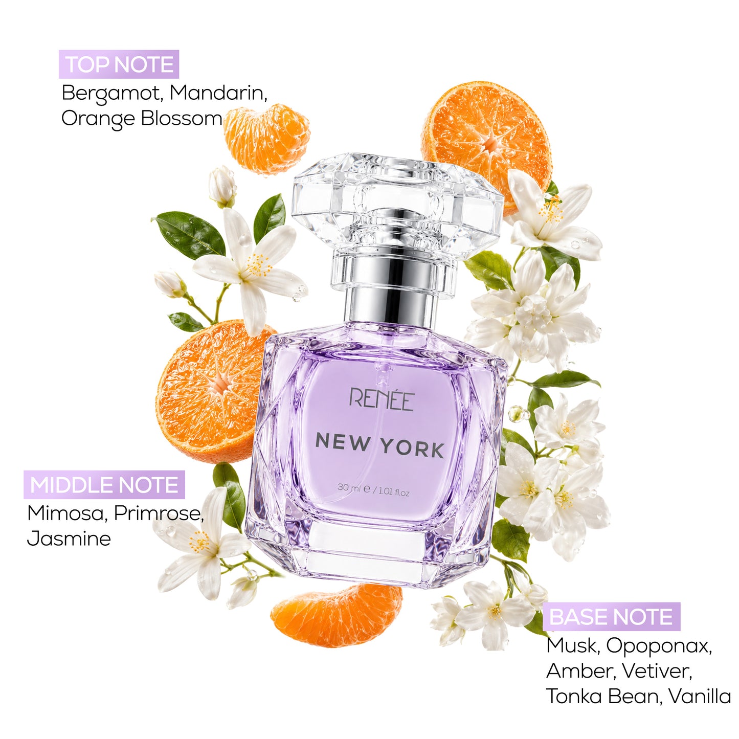 RENEE Luxury Perfume Gift Set Eau De Parfum- Set of 4 Long-Lasting Perfumes For Women