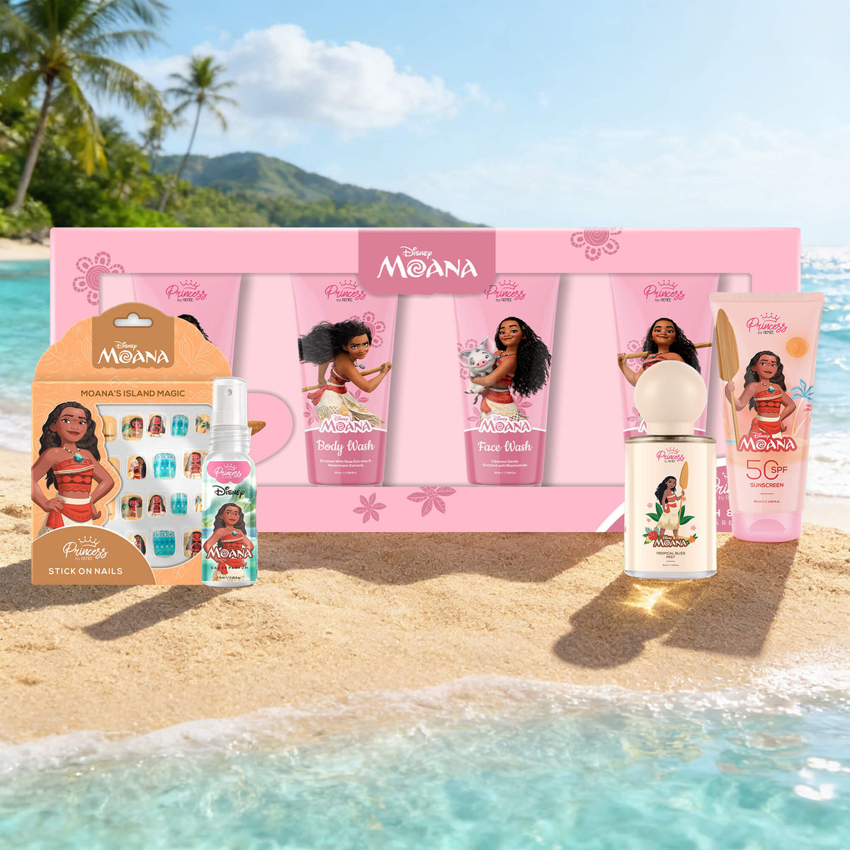 Disney Moana Summer Care Paradise Gift Set for Kids & Preteens by Princess by RENEE