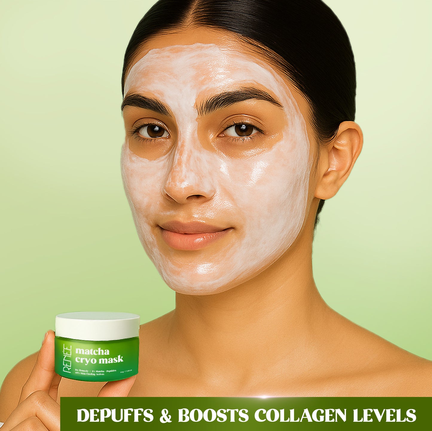 RENEE Matcha Cryo Face Cooling Mask, 45 g