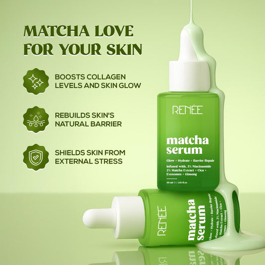 RENEE Matcha Face Serum For Hydration and Glow, 30ml