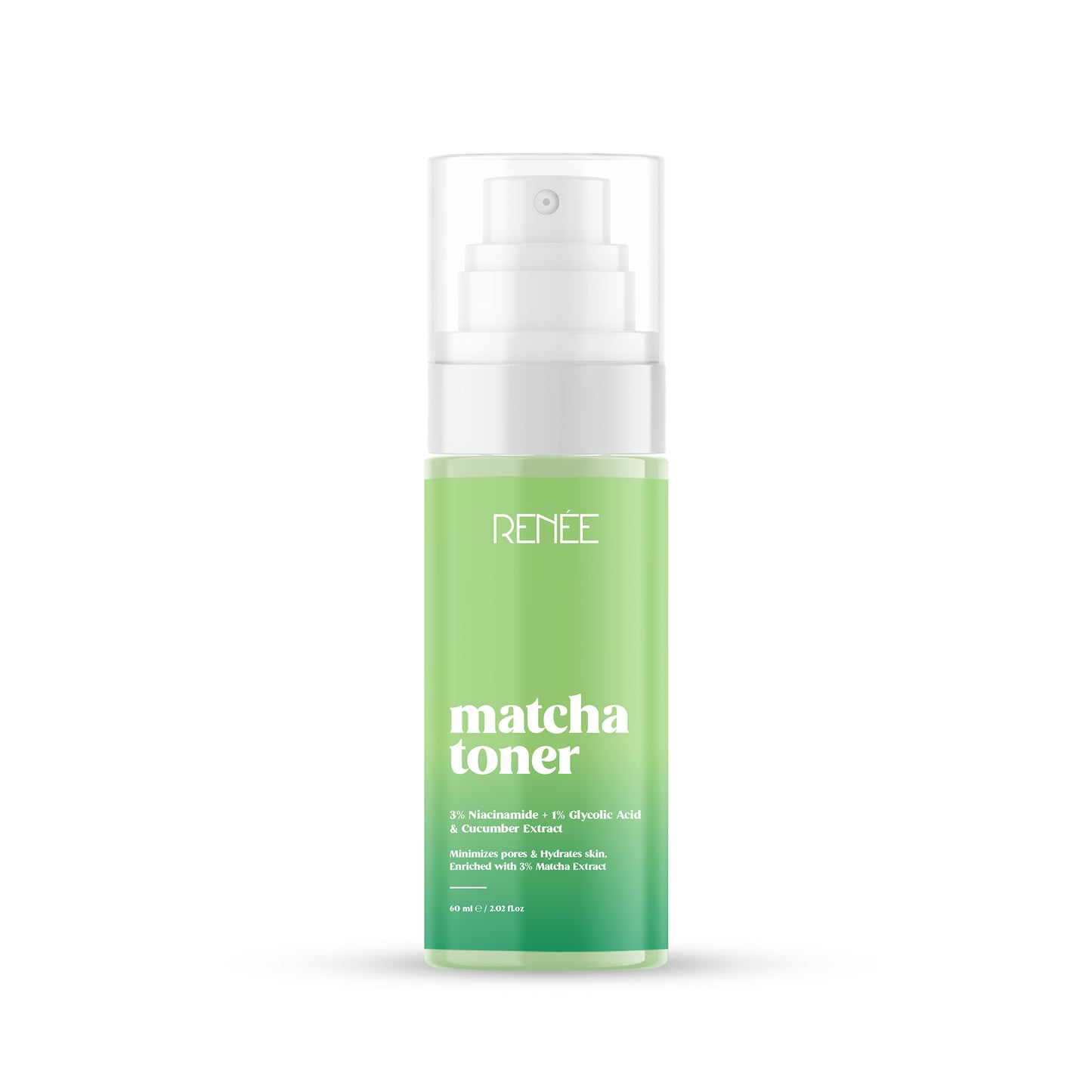 RENEE Matcha Refreshing Face Toner For Bright, Hydrated Skin - 60 ml