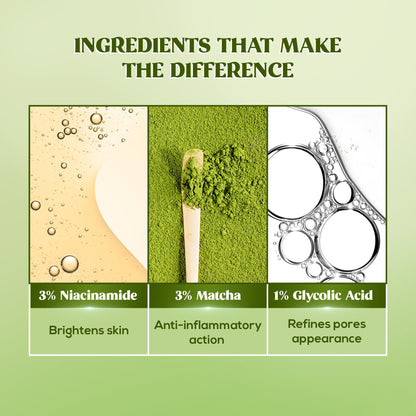 RENEE Matcha Refreshing Face Toner For Bright, Hydrated Skin - 60 ml