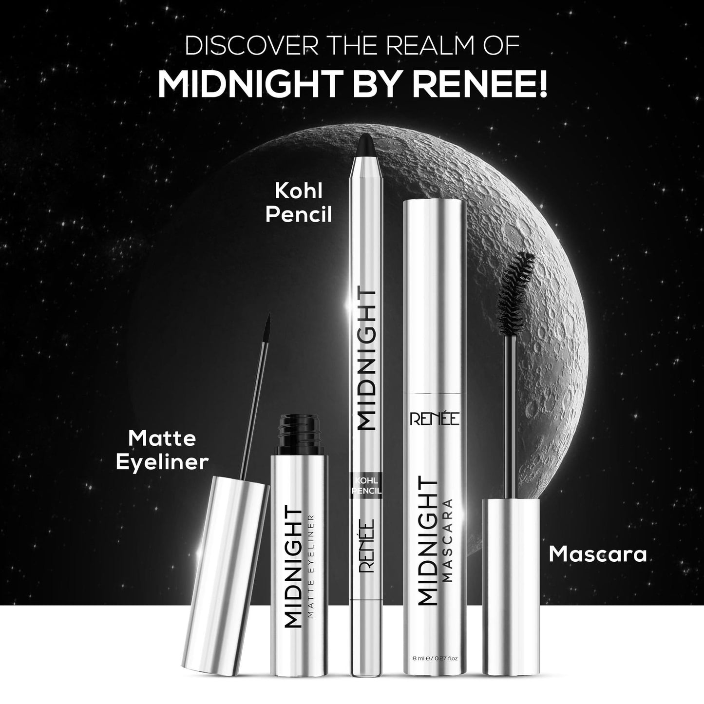 RENEE Midnight Kohl Kajal Pencil - 1.5 g