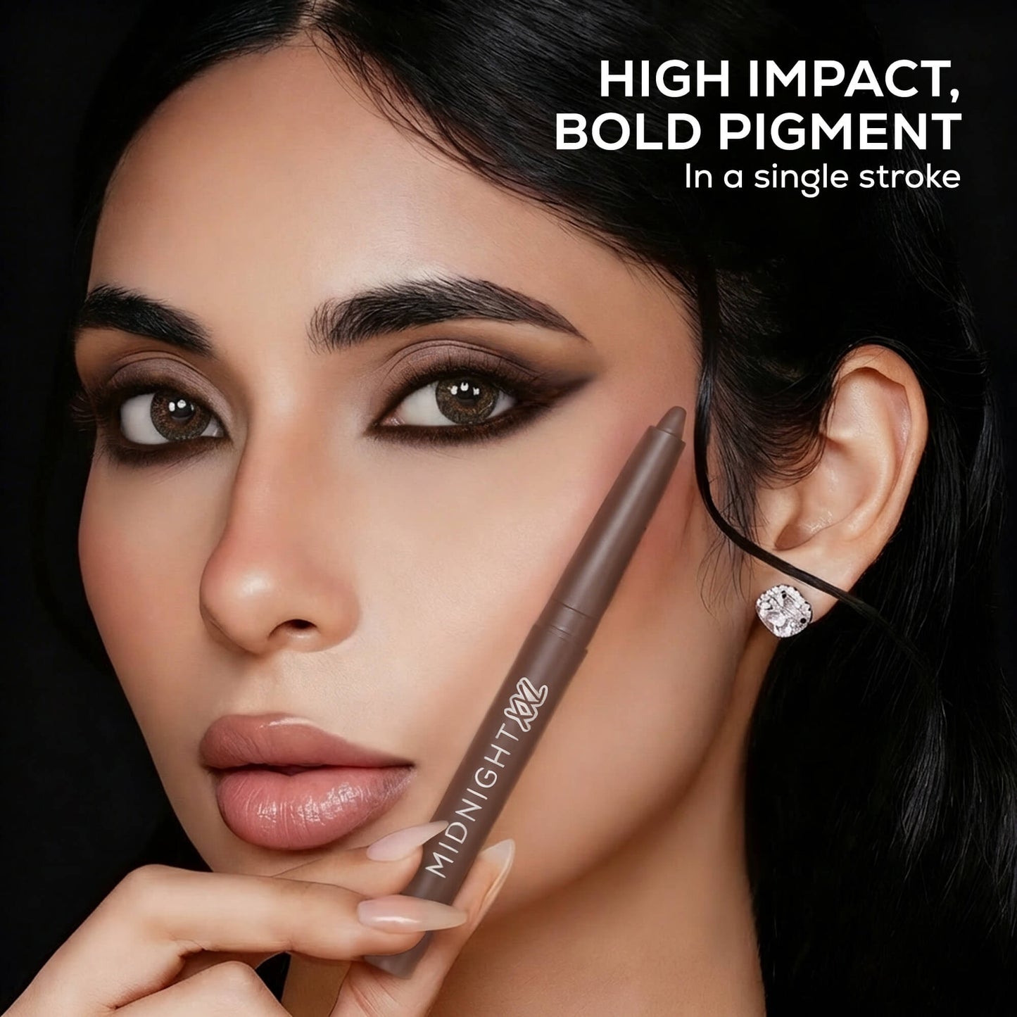 RENEE Midnight XXL Waterproof & Smudge-proof Kohl With Sharpener