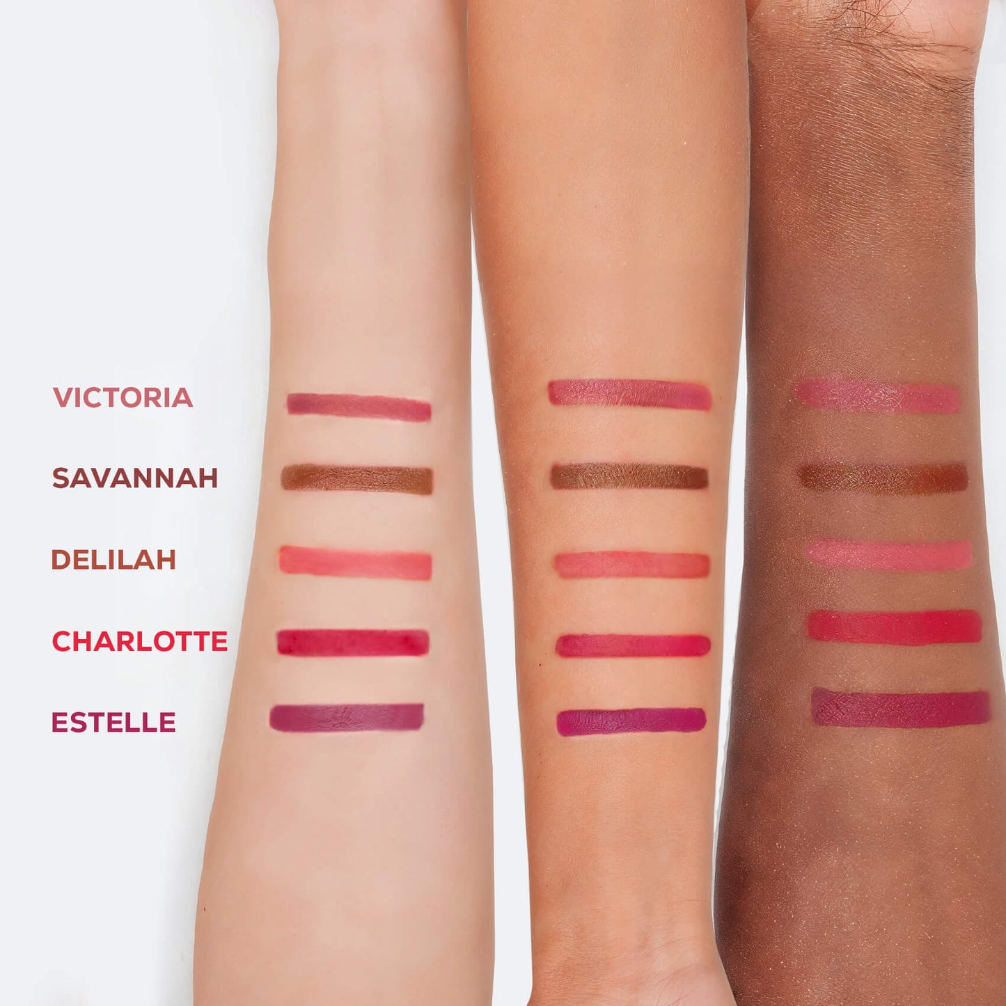RENEE Outline Smudge-proof, Matte Lip Liner, Set of 5